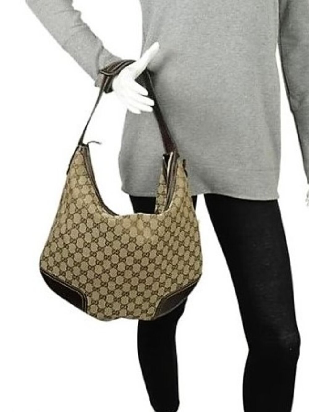 Authentic Gucci Black Hobo Shoulder Bag - Picture 2 of 11